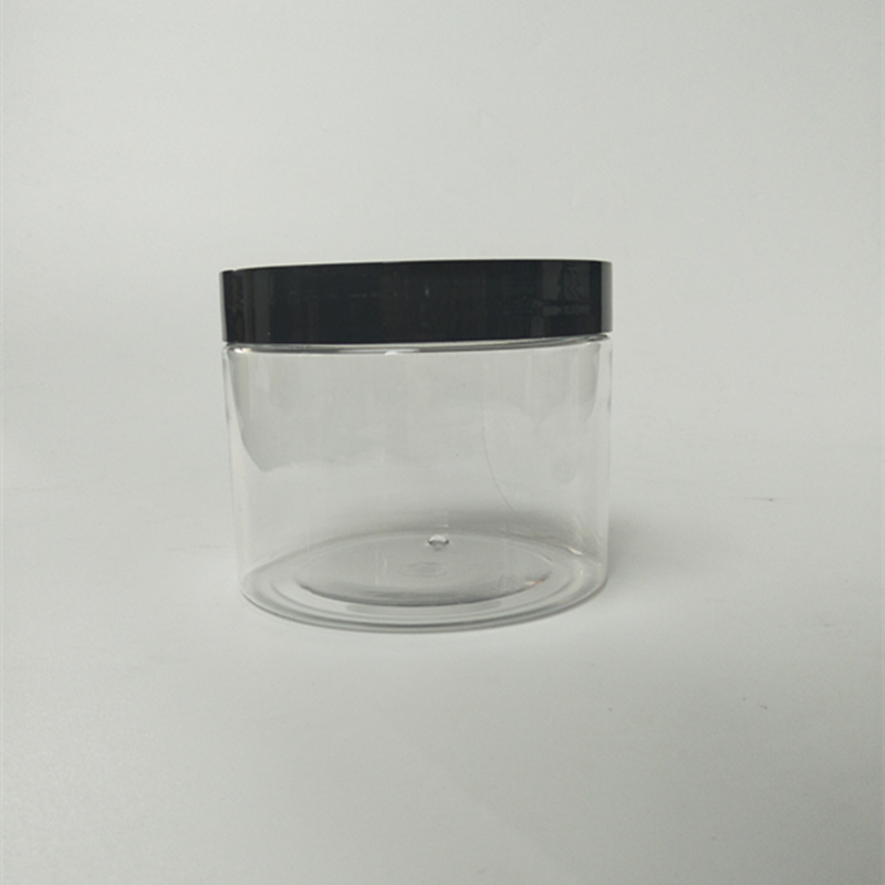 400ml 13oz Clear Plastic PET Jar with Lids