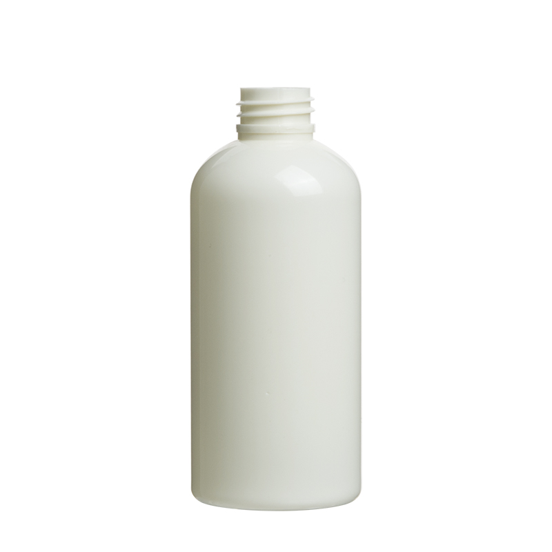 100ml 3.5oz White Plastic PET Cosmo Round Bottle