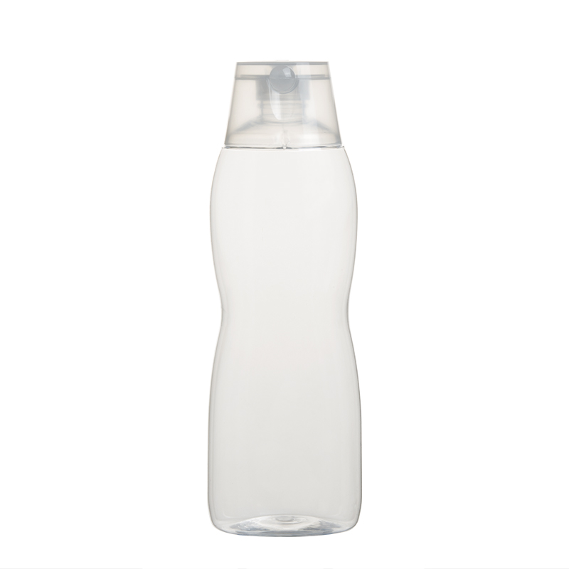 500ml 16.5oz Clear Plastic PET Oval Shampoo Bottles Lotion Bottles