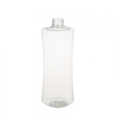 500ml 28mm hals größe einzigartige form kunststoff pet flasche für lotion oder shampoo kpet28-500-22d