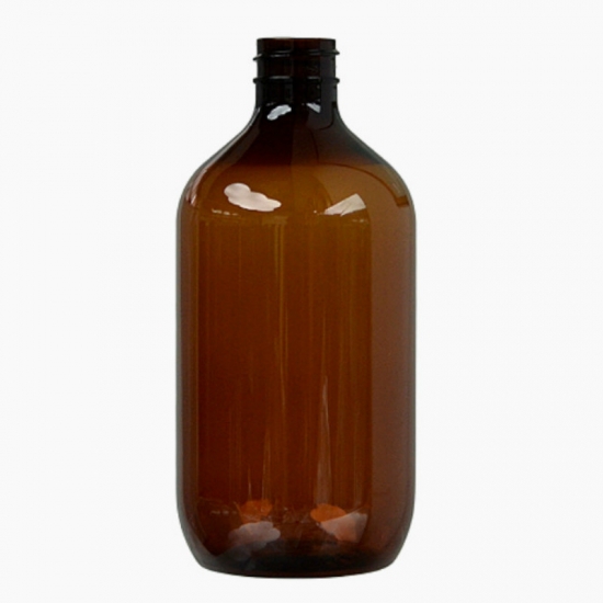 500 ml Shampooflaschen mit großem Fassungsvermögen, runde bernsteinfarbene Boston-Flaschen