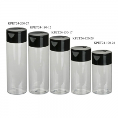 100 ml 120 ml 150 ml 180 ml 200 ml klare PET-Zylinder-Make-up-Entferner-Politur-Öl-Entferner-Flaschen-Serie