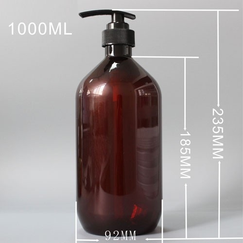 amber shampoo-Flaschen