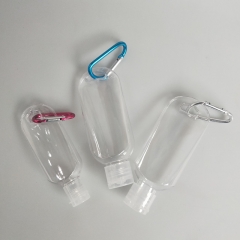 Großhandel 30ml  50ml  60ml Haustier Plastik klein Schlüsselbund Handcreme Hand Desinfektionsmittel Flasche mit  Filp Deckel