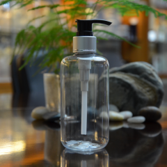  250ml leere Boston runde Haustierpumpenflasche