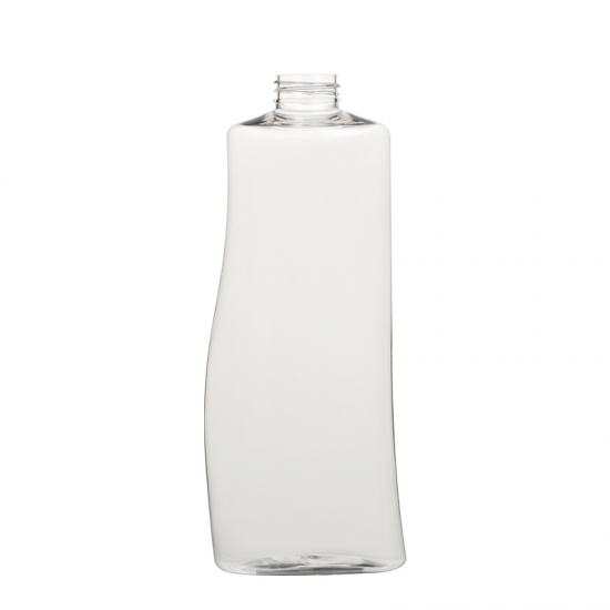 Wellenform oval 750ml Haustierflasche einzigartiges Design für Shampoo