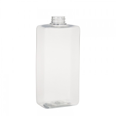 rechteckig viereckig 800ml Kunststoff-Haustierflasche kosmetische Verpackung