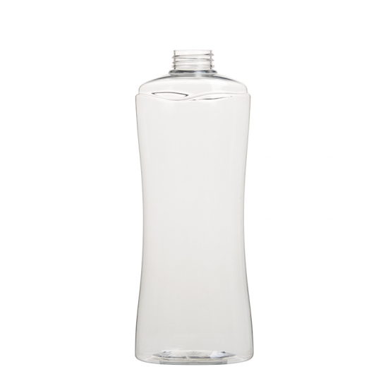 kleine Taille oval 800ml Kunststoff-Haustierflasche kosmetische Verpackung