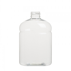 strukturierte Flasche mit Kreis auf der Schulter 500ml Kosmetikbehälter klares Haustier neue Flasche