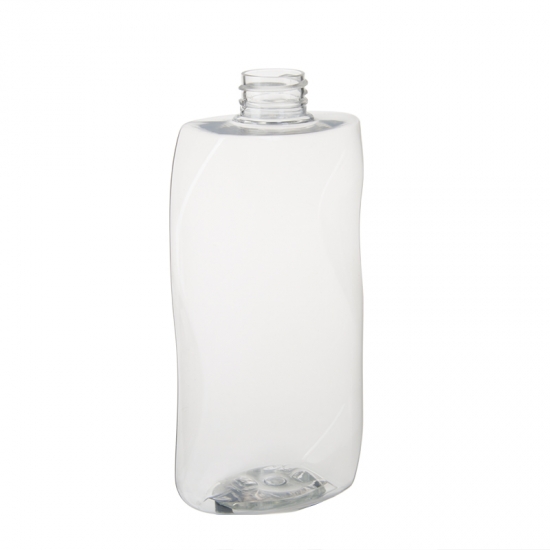 Wellenform 500ml leer 16oz Kosmetische Behälter-Plastikflasche