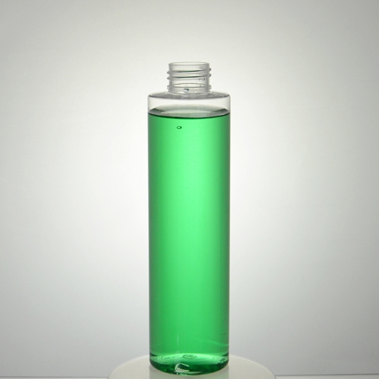  200ml Leerer flacher Schulterzylinder Runde PET-Flasche