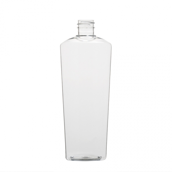 Ovale breite Schulterflasche 420ml Kunststoff PET-Flasche für 14 Unzen Hautpflege