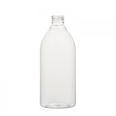  Crossbody Runde Flasche 400ml Kunststoff PET CLEAR Flasche