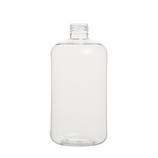 Boston Runde Flasche 400ml Kunststoff-Haustierklar für Hautpflege