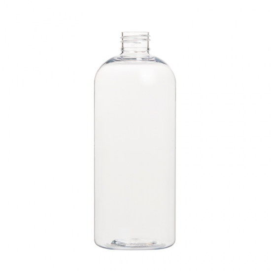 Boston Runde 393 ml Haustierflasche Kosmetische Verpackung Plastikflasche