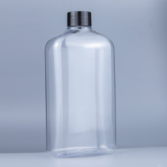 ovale flache PET-Flasche